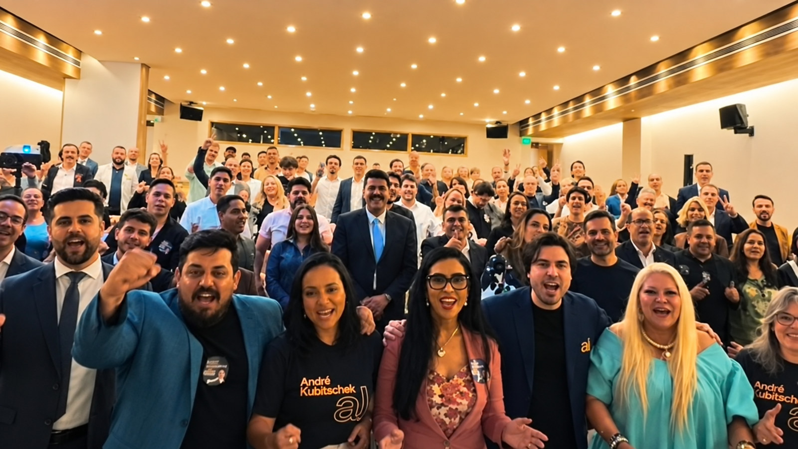 Participantes reunidos após o 4º Encontro Empresarial em Brasília